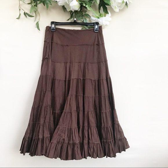 Dresses & Skirts - Bebop Boho Full Swing Ruffled Skirt